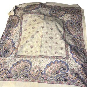 Ouilvado marque deposee French Provencal paisley periwi scarf handkerchi…